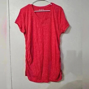 NWOT- cato ruched side hot pink top!